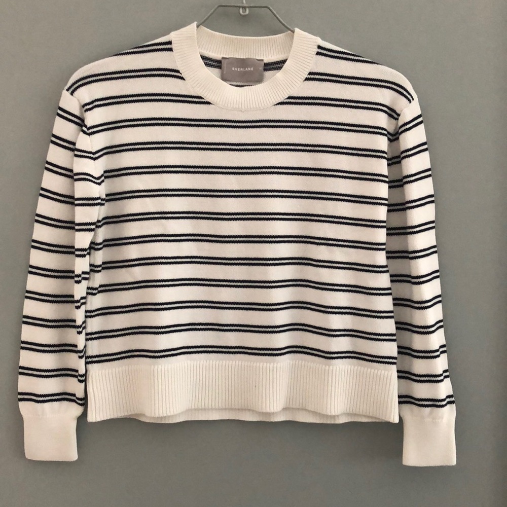 Everlane Stripe Cropped Sweater